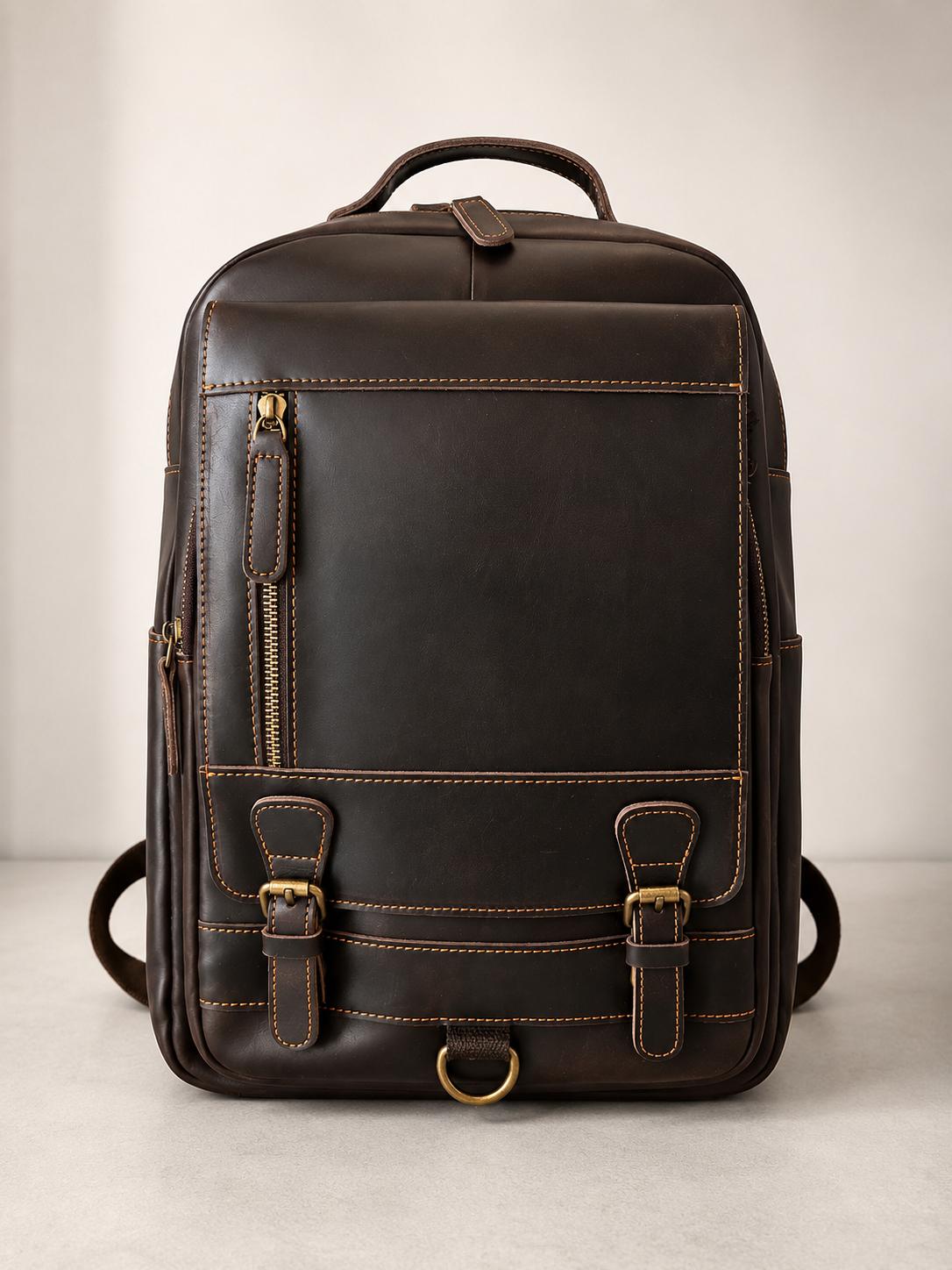 Morel Paris Black Leather Backpack – Luxury Edition