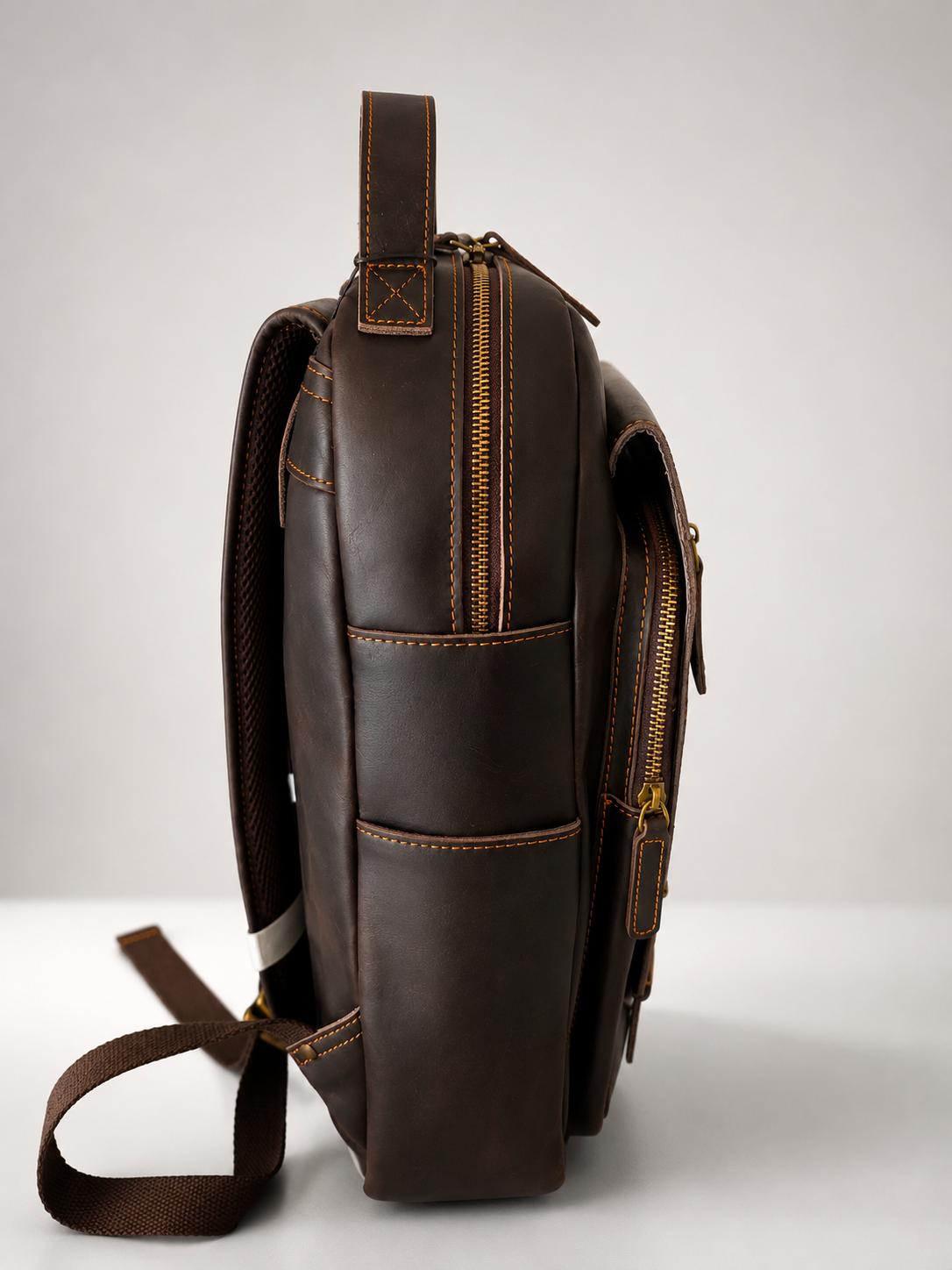 Morel Paris Black Leather Backpack – Luxury Edition